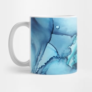 The Blue Abyss - Alcohol Ink Painting Mug